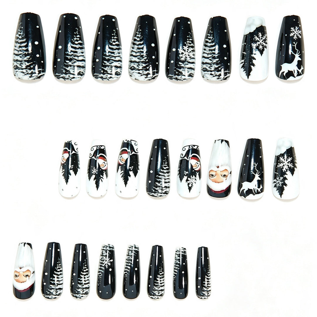Saisonale Themen Lange Press-On Nageldesign Karnz