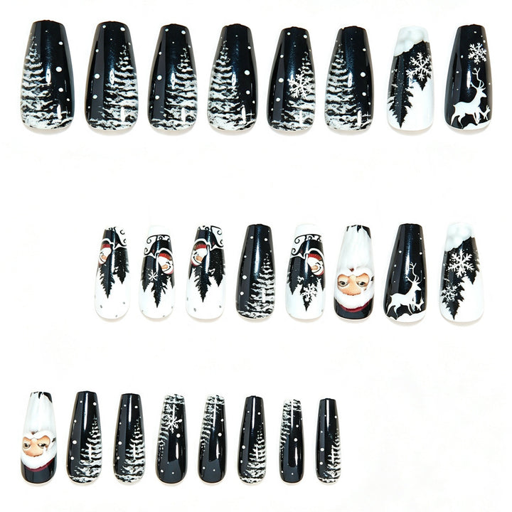 Saisonale Themen Lange Press-On Nageldesign Karnz