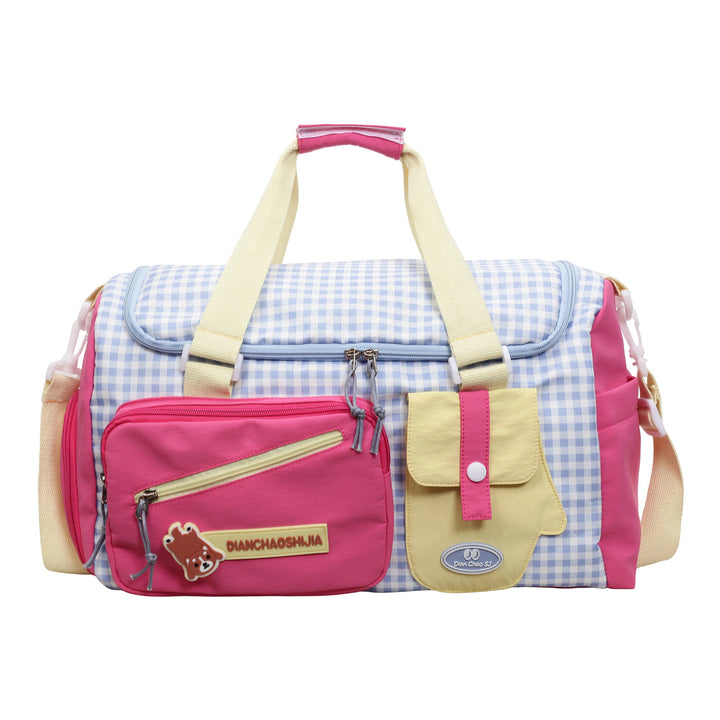Stilvolle Karomuster Duffle Bag