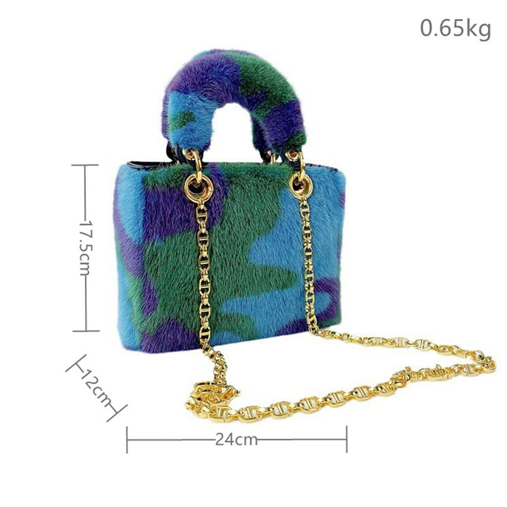 Faux Fur Handtaschen Clutch