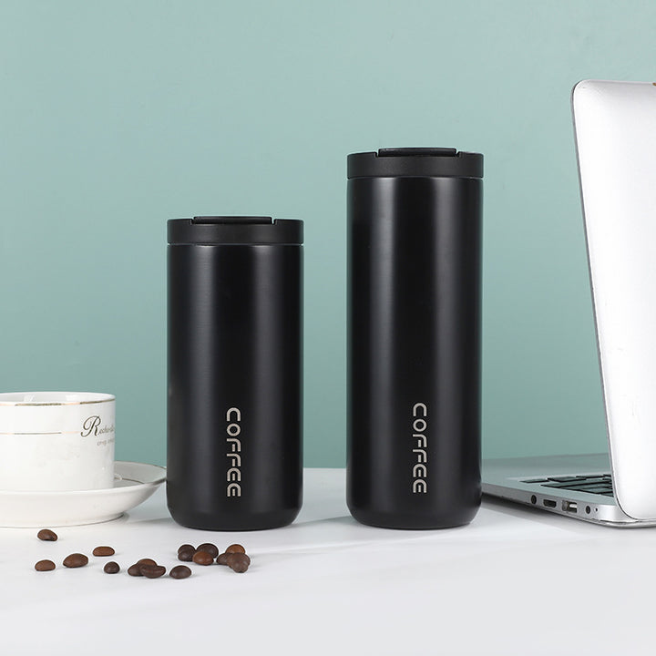 Damen isolierte Edelstahl Kaffeetasse mit elegantem Design und rutschfestem Boden Karnz