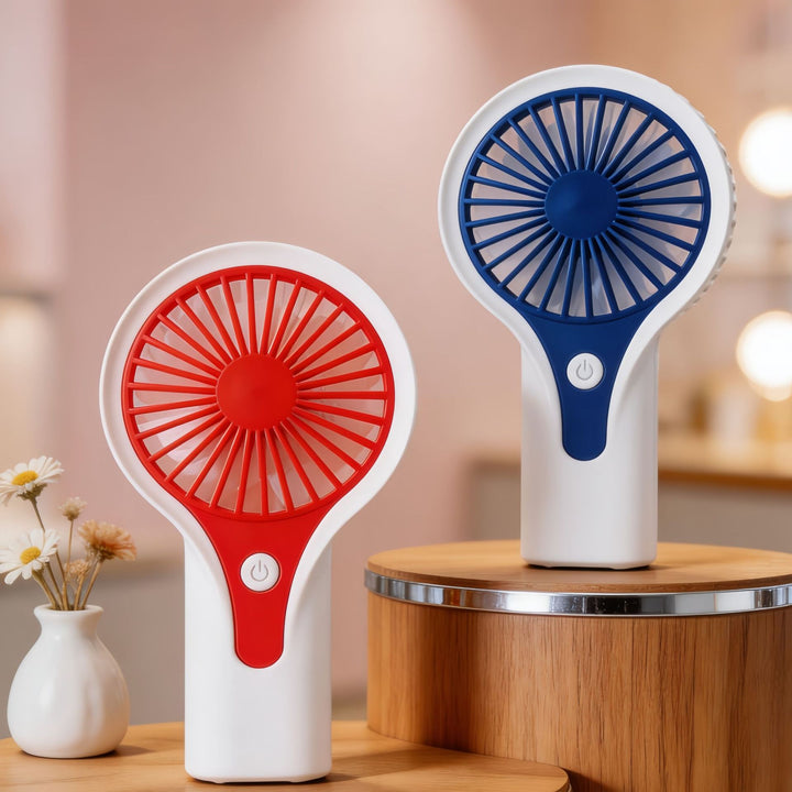 Damen Tragbarer USB Handventilator mit ergonomischem Griff und flexibler Neigetechnologie Karnz