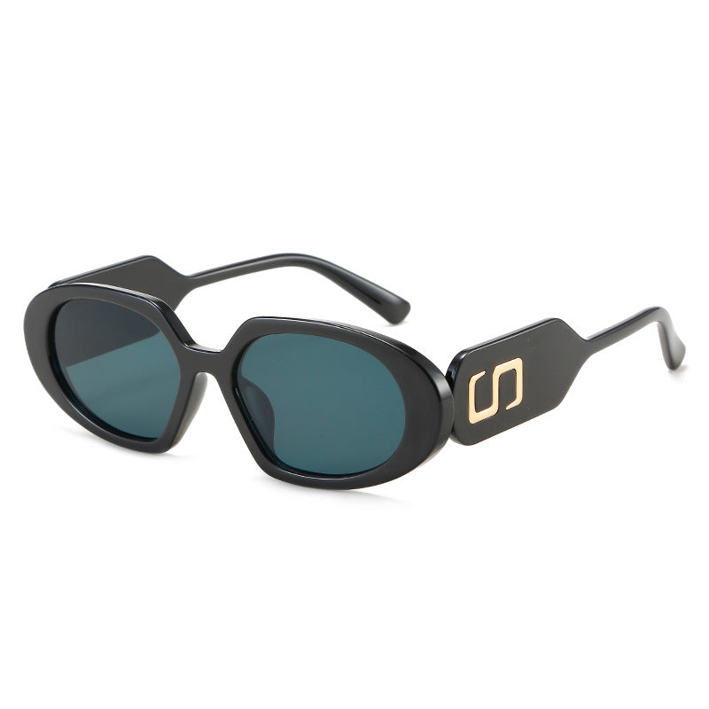 Damen modische Sonnenbrille mit einzigartigem Design und stylischem Logo Karnz