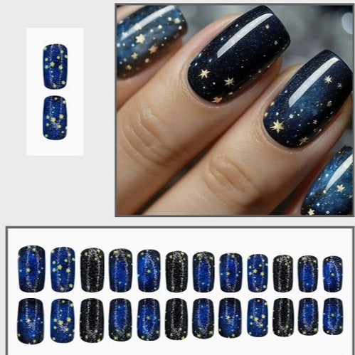 Himmlische Galaxie Nagelkunst Karnz