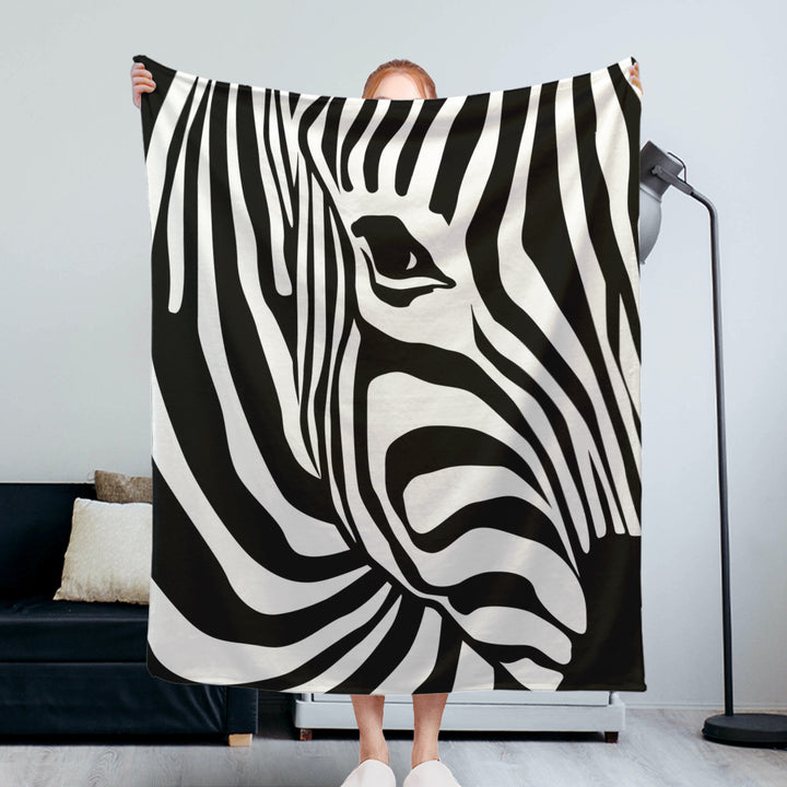 Stilvolles Zebra-Print-Decke Karnz