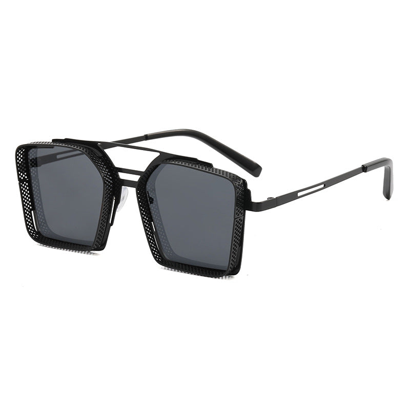 Damen Oversized-Sonnenbrille mit luxuriösem Design und geometrischem Rahmen Karnz