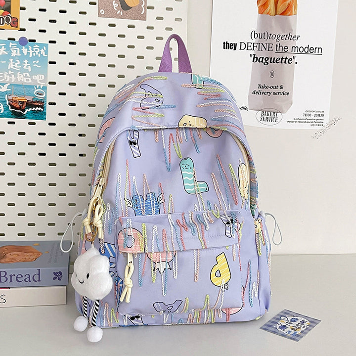 Spaß gemusterter Schulrucksack