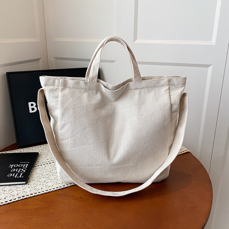 WoSoft Corduroy Tote Bag Karnz