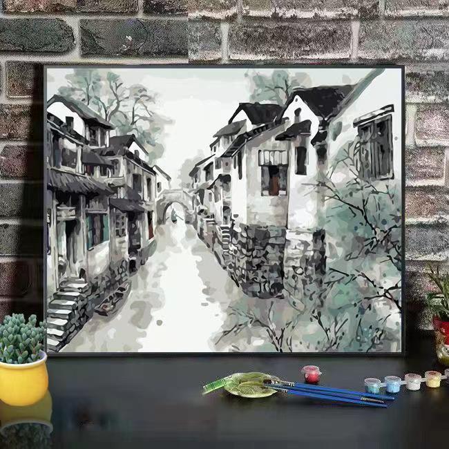 Szenische Berglandschaft Kunst Leinwanddruck Karnz