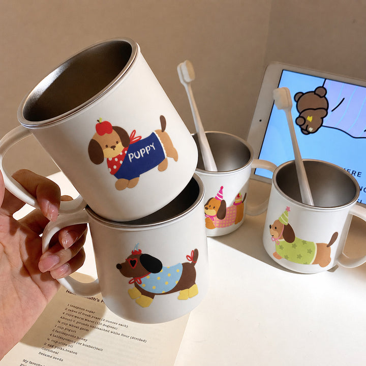 Keramiktasse mit Charmantem Hundemotiv Karnz