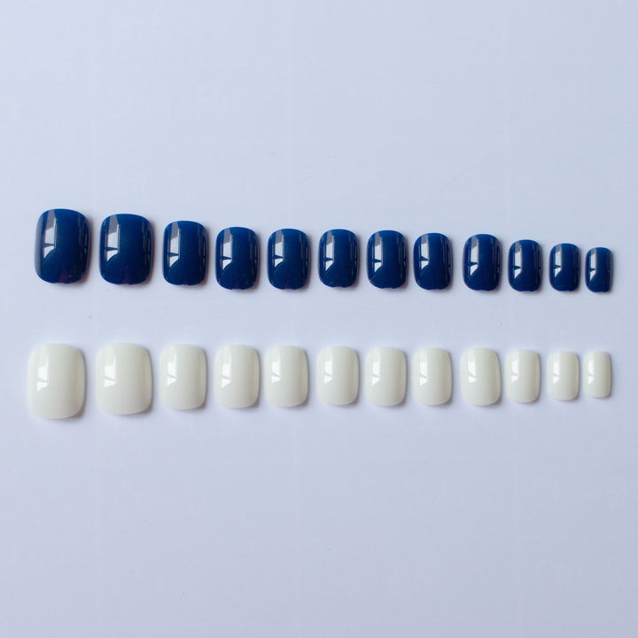 Elegantes Dual-Color-Nageldesign-Set