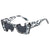 Damen futuristische Designer-Sonnenbrille Karnz