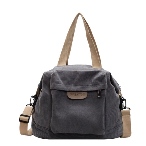 Corduroy Casual Schultertasche Karnz