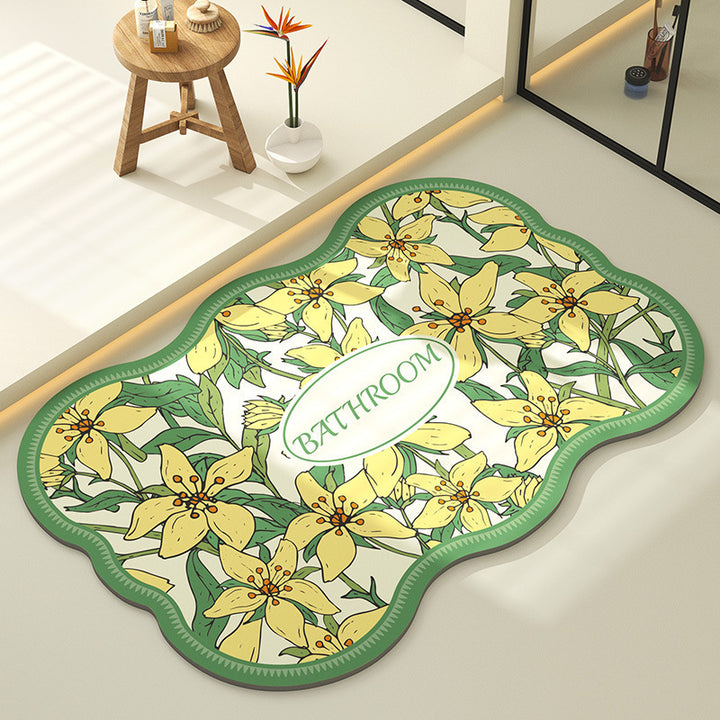 Dekorative Blumen Teppich
