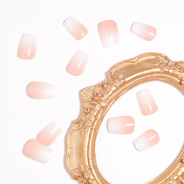 Elegantes Ombré Press-On Nagelset Karnz