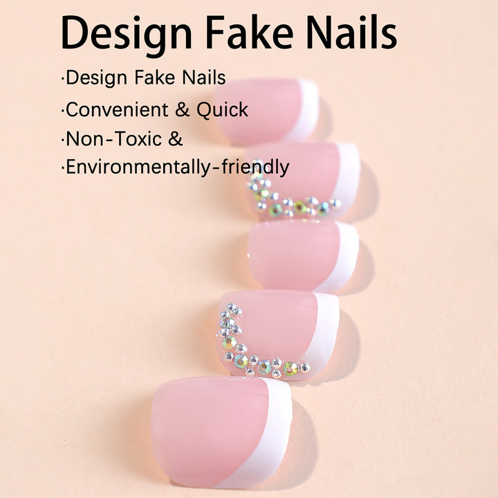 Nagelkunst Set mit Glitzerakzenten Karnz