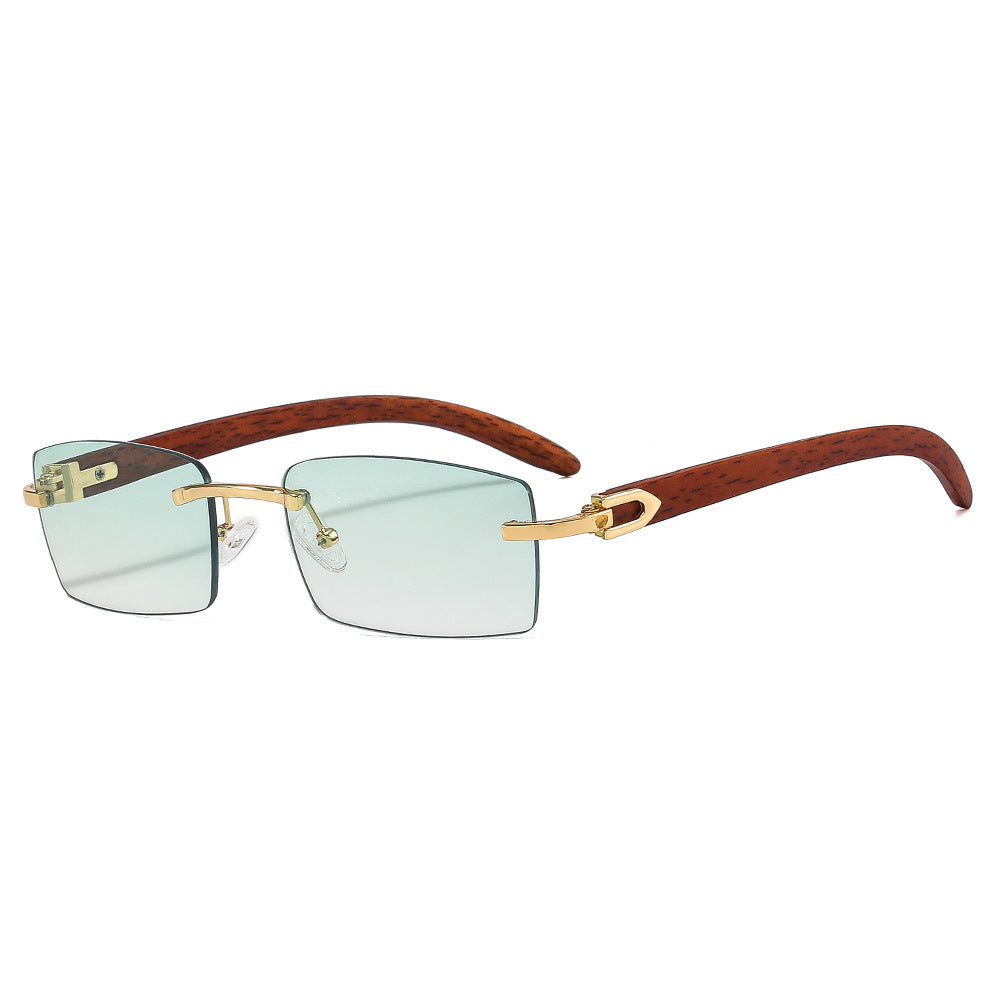 Stylische Holzgriff Quadratische Sonnenbrille Karnz