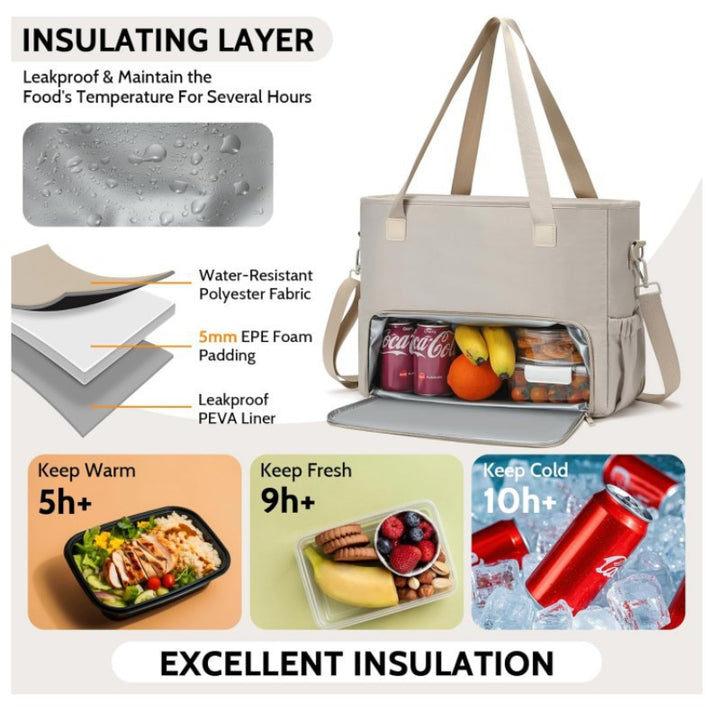 Isolierte Picknicktasche mit Integrierter Kühlfunktion Karnz