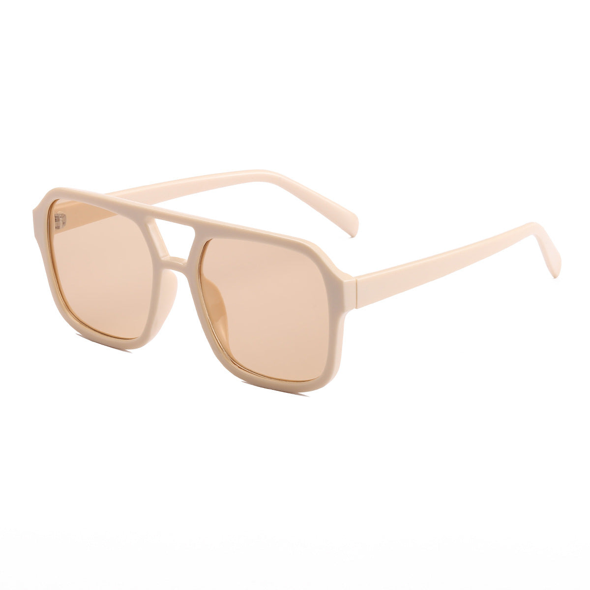 Damen elegante quadratische Sonnenbrille mit stilvollem Muster Karnz