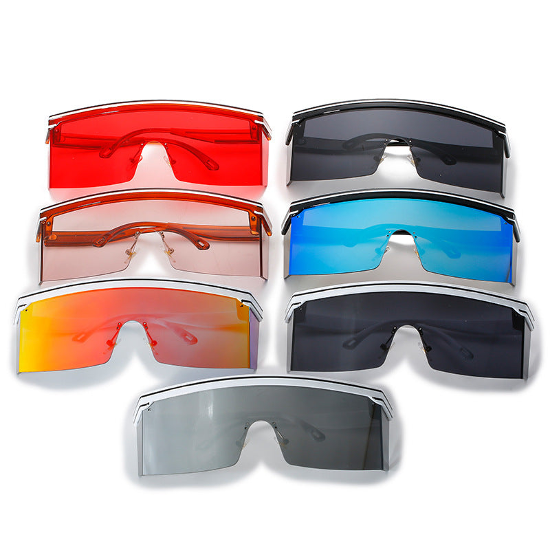 Damen Sportliche Sonnenbrille mit futuristischem Design und störungsfreiem Sichtfeld Karnz