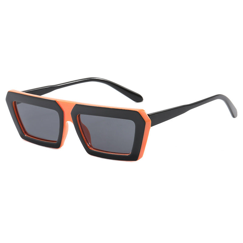 Damen modische Sonnenbrille mit markantem eckigen Rahmen und polarisierenden Gläsern Karnz