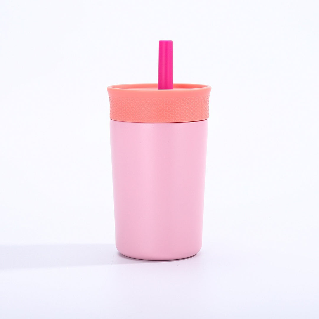 Damen isolierter Kaffeebecher mit integriertem Trinkhalm Karnz