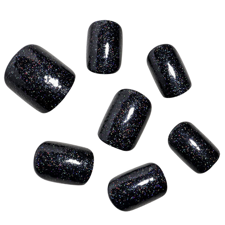 Glamouröse glitzer-infused press-on Nagelset Karnz