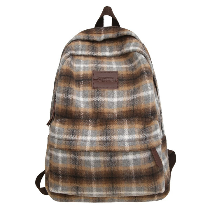 Stylische Karierte Rucksack Karnz
