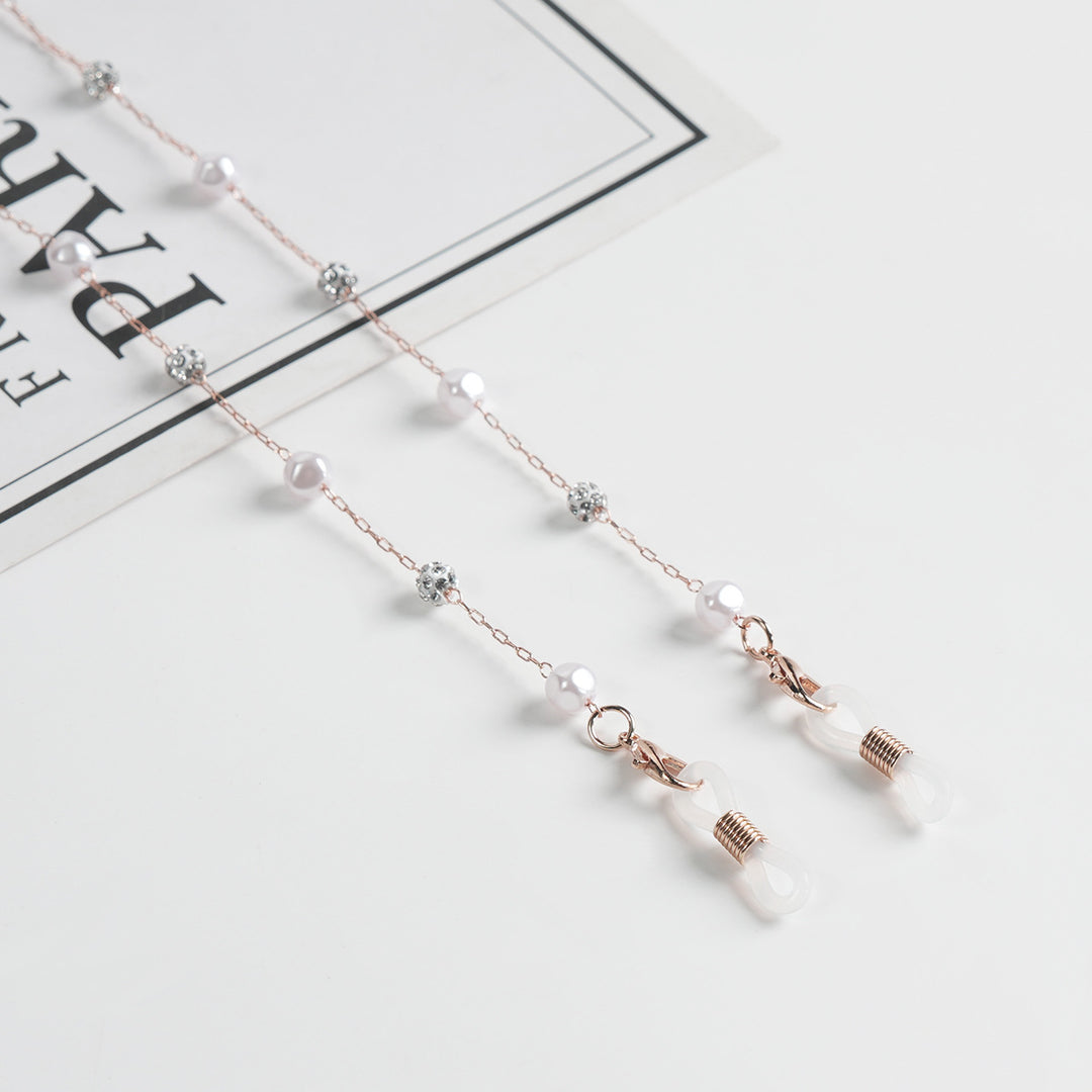 Elegante Perlenbrille Kette Karnz