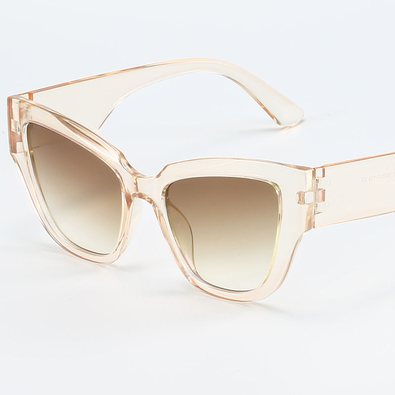 Damen Cat-Eye-Sonnenbrille mit extravagantem Leopardenmuster Karnz