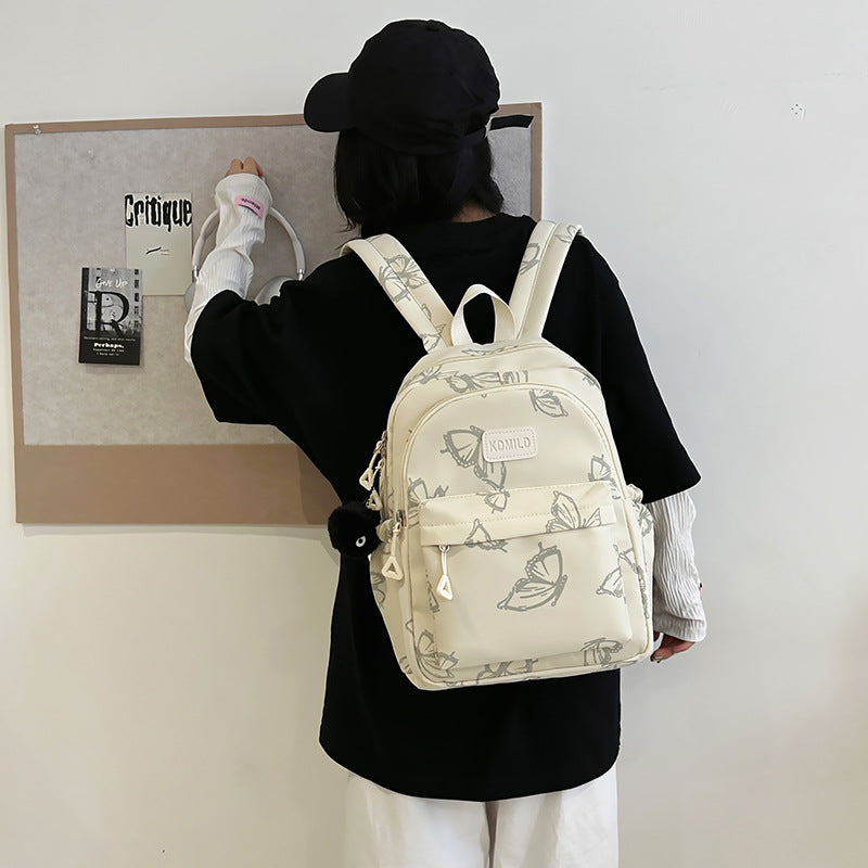 Stylischer Schmetterlingsdruck Rucksack Karnz