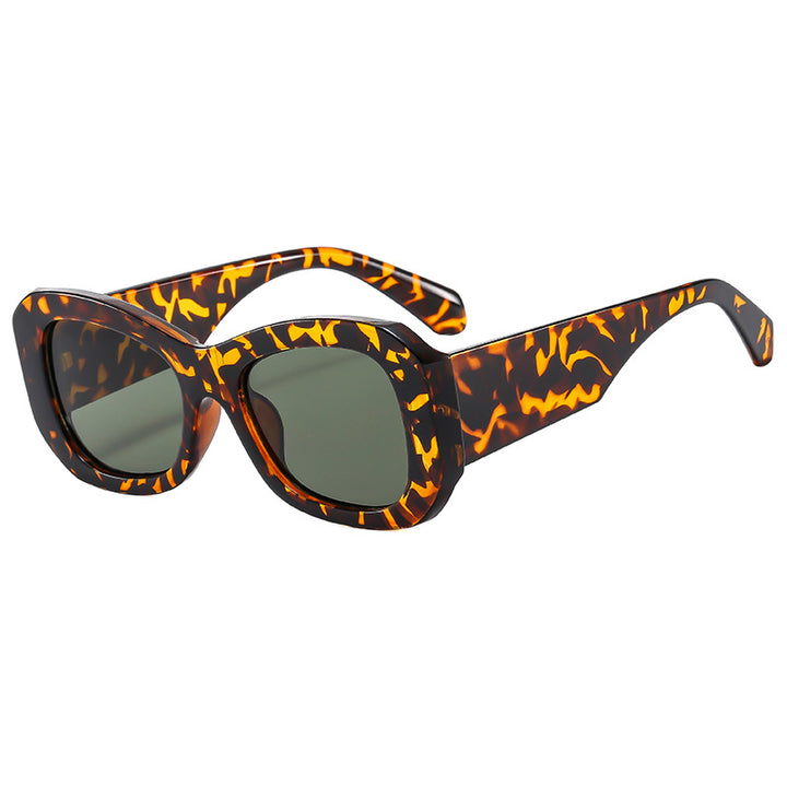 Damen Futuristische Sonnenbrille mit markantem Rahmen Karnz