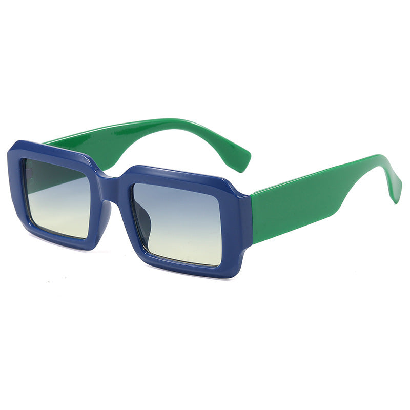 Damen oversized quadratische Sonnenbrille mit modernem Kunststoffrahmen Karnz