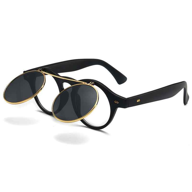 Damen elegante Sonnenbrille mit doppeltem Rahmen Karnz