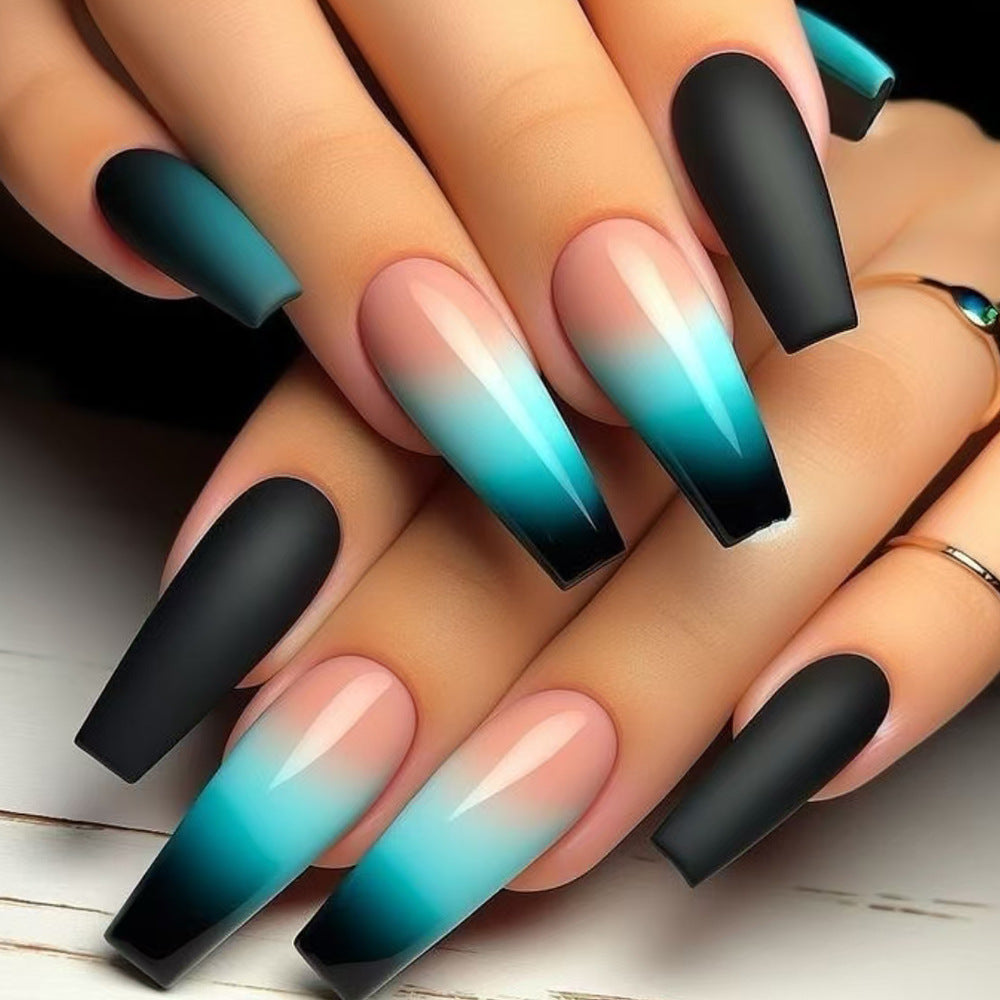 Ombre Matte Press-On Nägel Karnz
