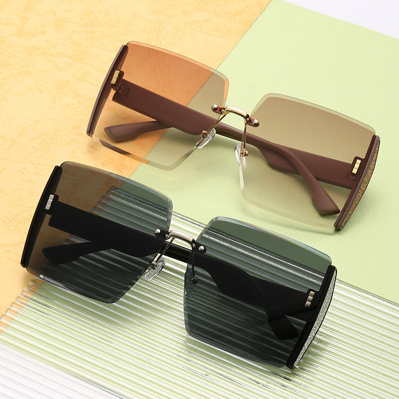 Damen geometrische Fashion-Sonnenbrille Karnz
