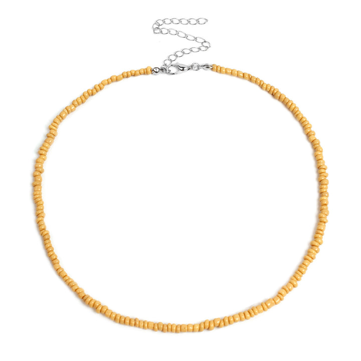 Buntes Perlen-Choker-Halsband Karnz