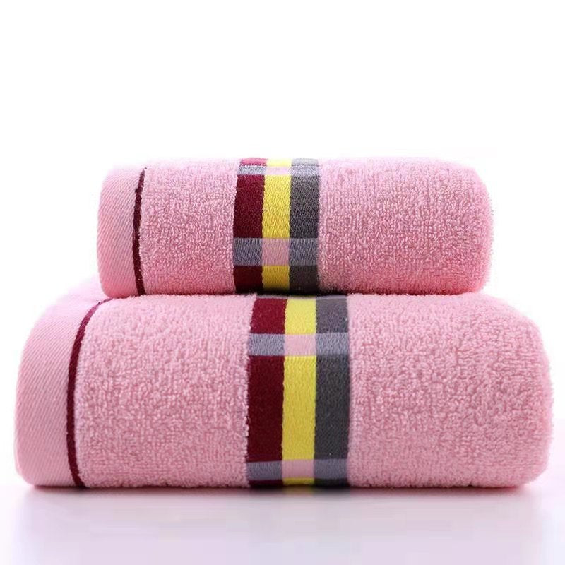 Damen Frottee Badetuch mit eleganter Streifenbordüre Karnz