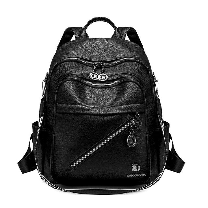 Multi-Fach Stylischer Leder-Rucksack Karnz