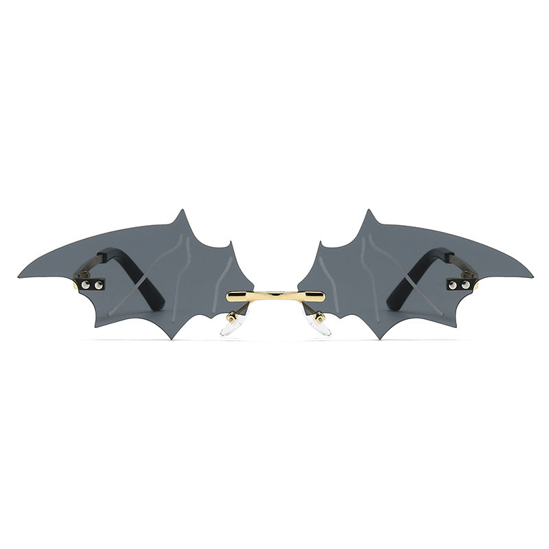 Damen kreative und auffällige Sonnenbrille mit Bat-Design Karnz