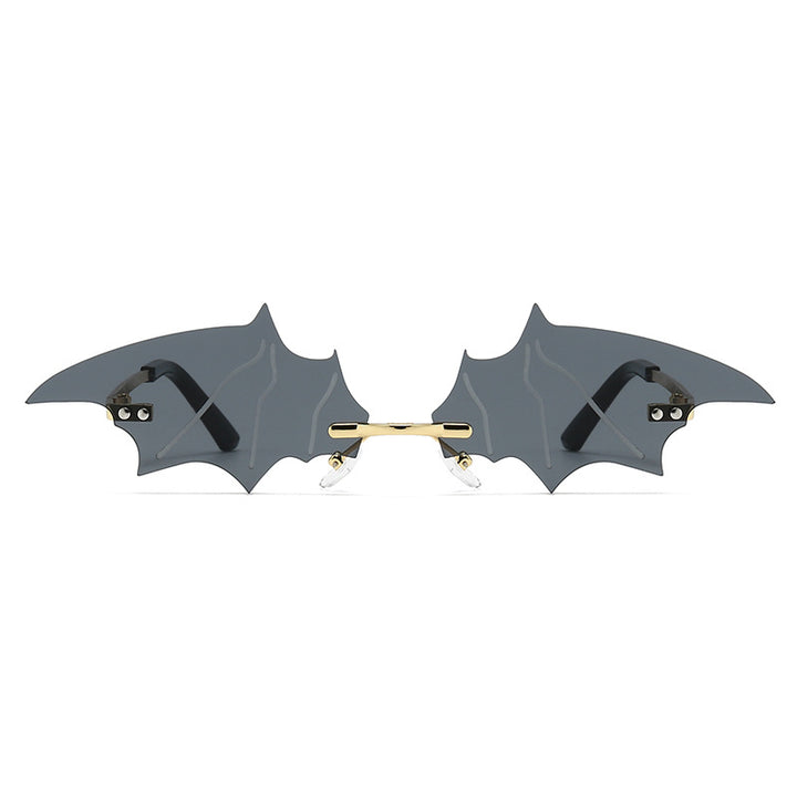 Damen kreative und auffällige Sonnenbrille mit Bat-Design Karnz