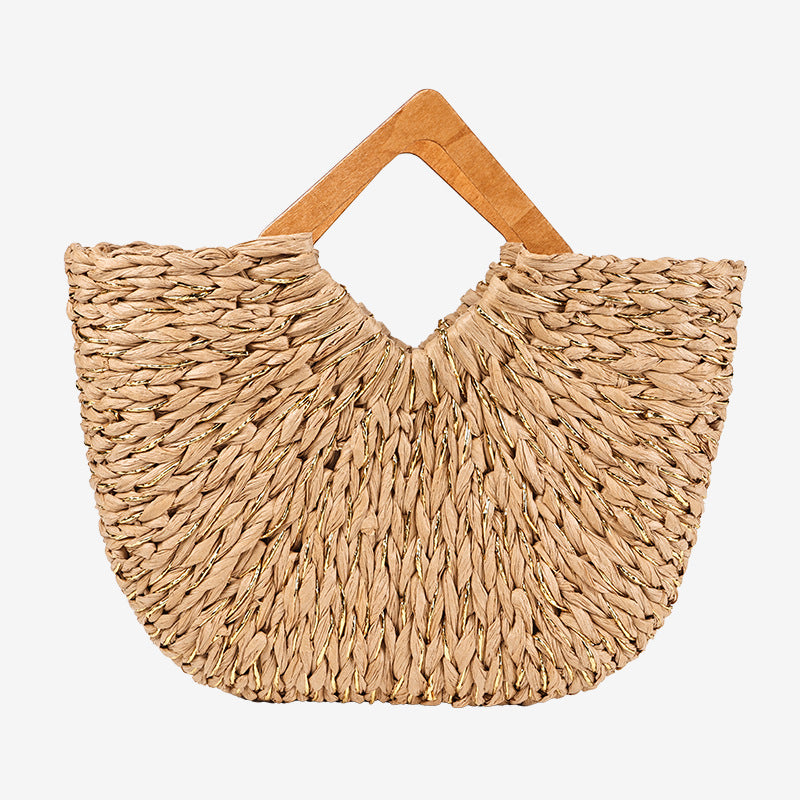 Damen Handtasche mit kunstvoller Flechtstruktur Karnz