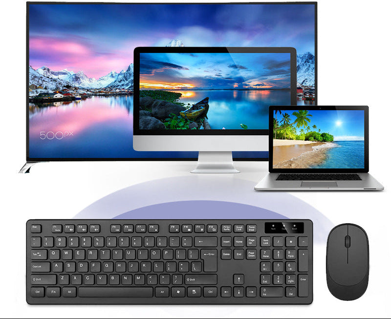 Drahtloses Slim-Profil Tastatur- und Maus-Set Karnz