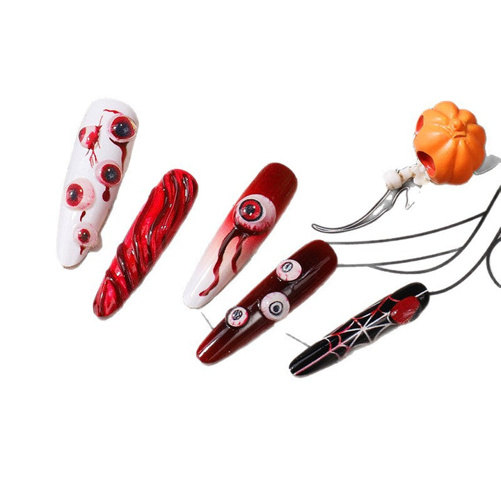 Kreatives Halloween-Themen Press-On-Nagelset Karnz