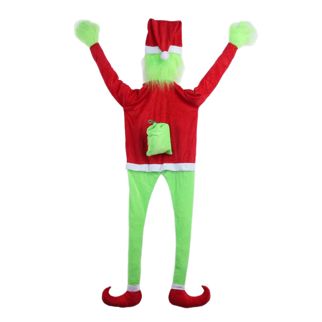 Lustiger Weihnachtsstrumpf mit Grinch-Motiv