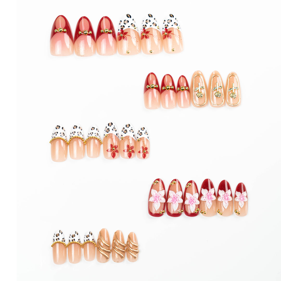 Dekoratives Press-On-Nagelspitzen-Kit