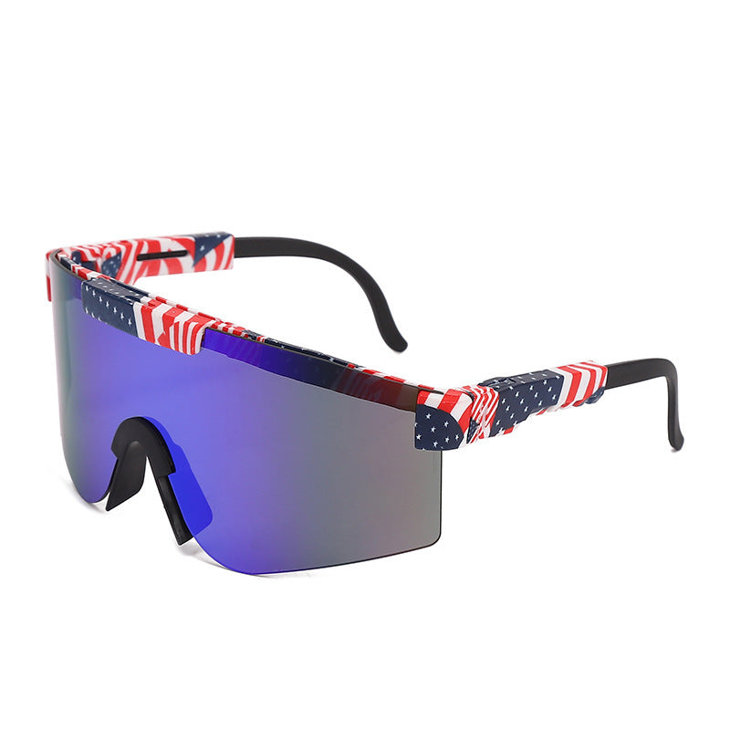 Damen Sportliche Statement-Sonnenbrille im modernen Design Karnz