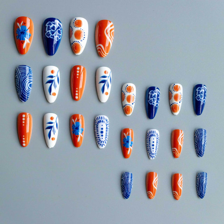 Künstlerisches saisonales Nageldesign-Set