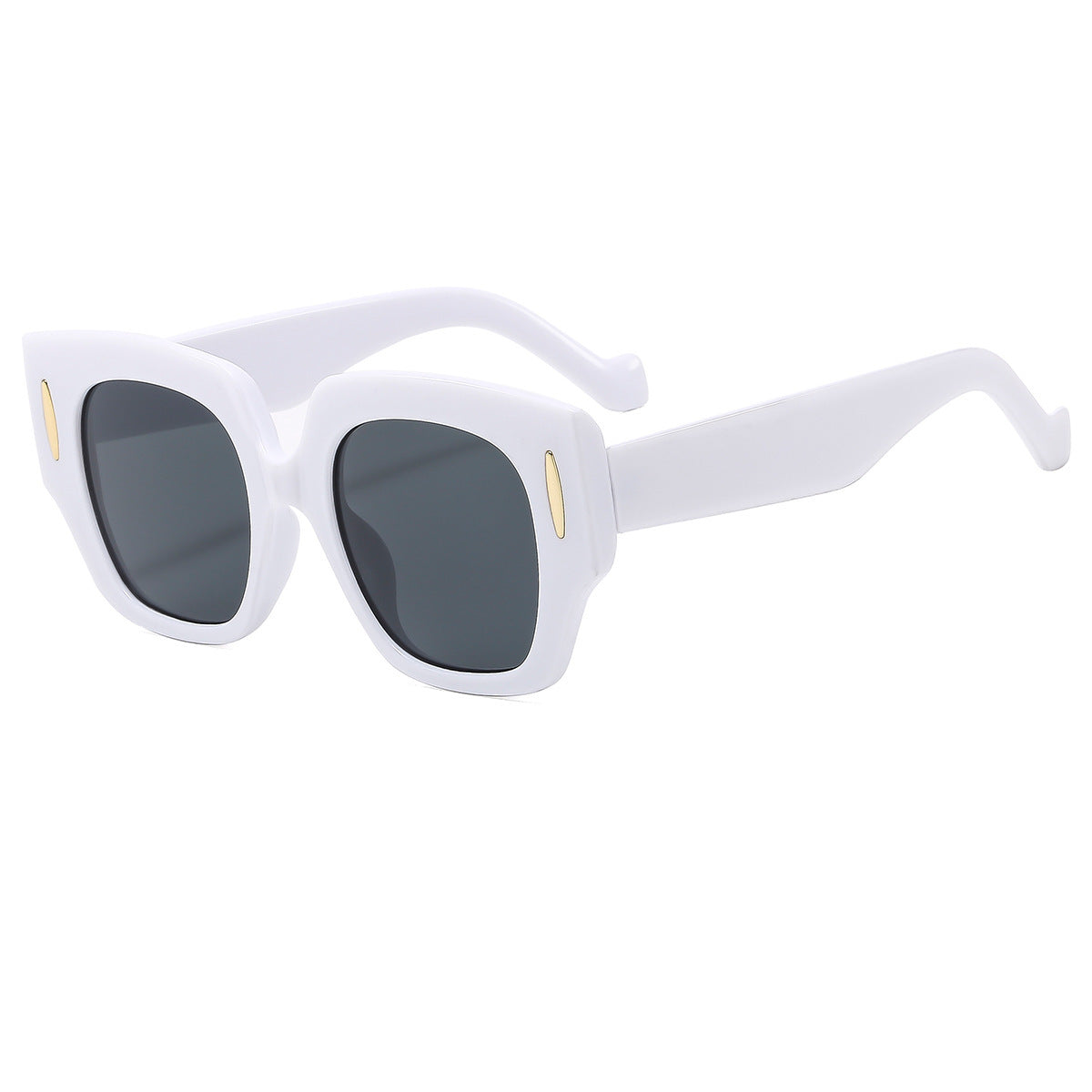 Damen Geometrische Oversized Sonnenbrille mit luxuriösem Akzent Karnz