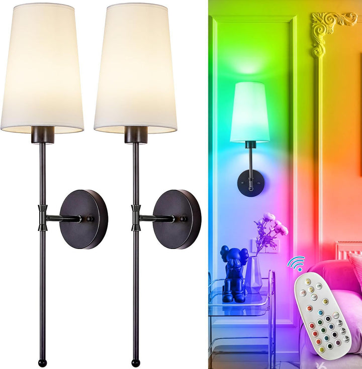 Elegante Wohnwandlampen